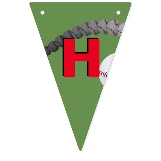 野球の誕生日の旗の旗 バンティングフラッグ (第1の旗)
