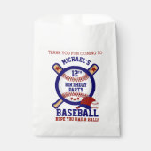 野球の誕生日テーマ ⚾ - 赤、ありがとう フェイバーバッグ (正面)