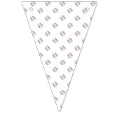 野球の誕生日バナー バンティングフラッグ (第1の旗)