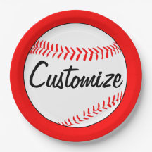 野球の誕生日パーティカスタムチーム名と色