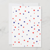 野球の誕生日パーティーでブランコに乗る 招待状 (裏面)