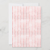 野球の誕生日パーティーの招待状でブランコに乗る 招待状 (裏面)