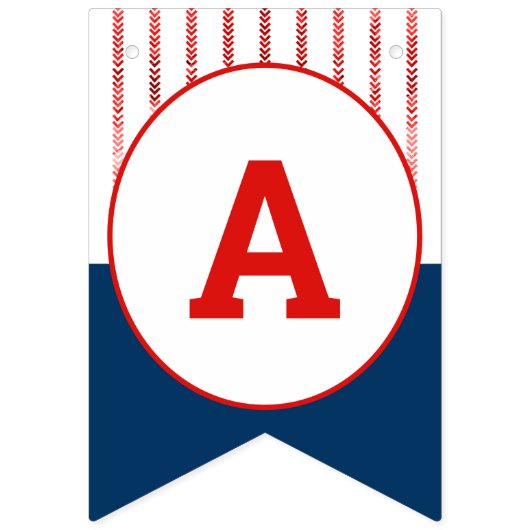 野球の誕生日パーティーの旗 バンティングフラッグ (第3の旗)