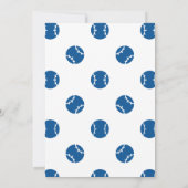 野球の誕生日パーティーへの招待 招待状 (裏面)