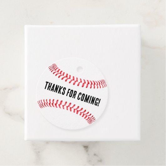 野球の誕生日パーティーカスタムのメッセージありがとう フェイバータグ (インサイチュ)