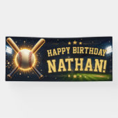 野球の誕生日パーティースポーツお誕生日おめでとう 横断幕 (横)