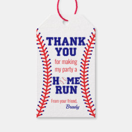 野球の誕生日パーティースポーツクラシック感謝 ギフトタグ