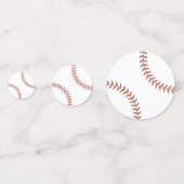 野球の誕生日パーティーテーブル コンフェッティ (正面)