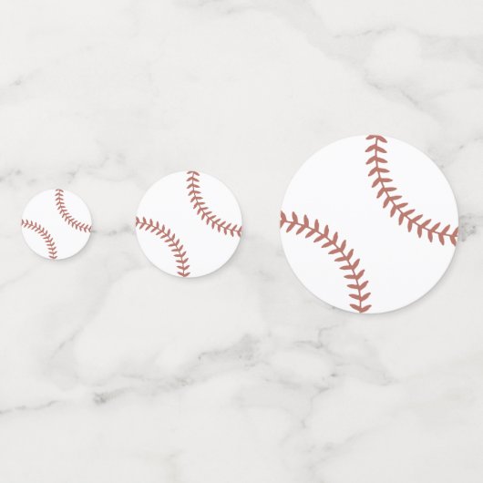 野球の誕生日パーティーテーブル コンフェッティ (裏面)