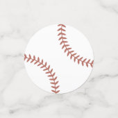 野球の誕生日パーティーテーブル コンフェッティ (スモール正面)