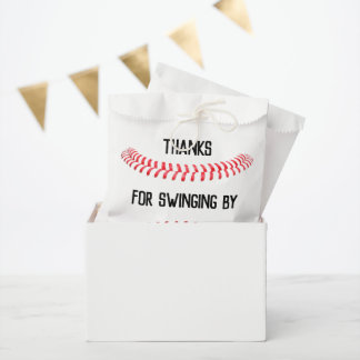 野球の誕生日パーティーパーソナライズされたありがとう フェイバーバッグ