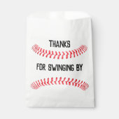 野球の誕生日パーティーパーソナライズされたありがとう フェイバーバッグ (正面)