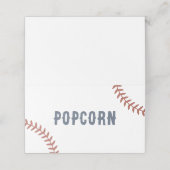 野球の誕生日パーティーフードラベル プレイスカード (外部開封)