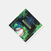 野球の誕生日パーティー スタンダードカクテルナプキン (角)