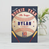 野球の誕生日パーティー |スポーツ誕生日招待状 招待状 (スタンド正面)
