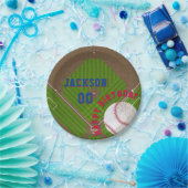 野球の誕生日パーティー ペーパープレート (パーティー)