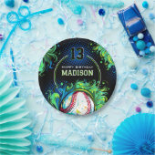 野球の誕生日パーティー ペーパープレート (パーティー)