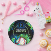 野球の誕生日パーティー ペーパープレート (パーティー)