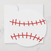 野球の誕生日パーティー 招待状 (裏面)