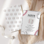 野球の誕生日パーティー 招待状