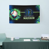 野球の誕生日パーティー 横断幕 (トレードショー)