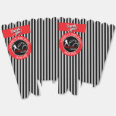 野球の誕生日パーティー、野球女子プレーヤー フェイバーボックス (見開き)