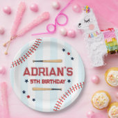 野球の誕生日ボーイ ペーパープレート (パーティー)