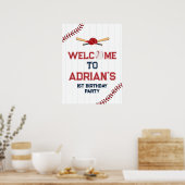 野球の誕生日ボーイ ポスター (キッチン)