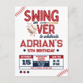 野球の誕生日ボーイ ポストカード (正面)