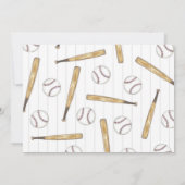 野球の誕生日写真ありがとうカード バッターアップ サンキューカード (裏面)