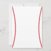 野球の誕生日招待状 招待状 (裏面)