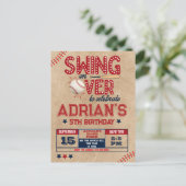 野球の誕生日男の子 ポストカード (スタンド正面)