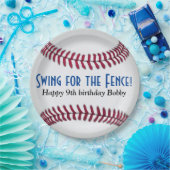 野球の誕生日紙プレート ペーパープレート (パーティー)