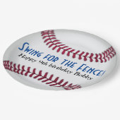 野球の誕生日紙プレート ペーパープレート (アングル)