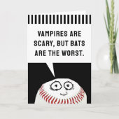 野球の誕生日 カード (正面)