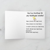 野球の誕生日 招待状 (内部)