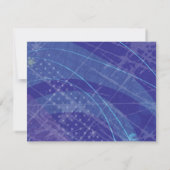 野球の貫入のバルミツワーRSVPカード 出欠カード (裏面)