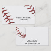 野球の質のイラストレーション 名刺 (正面/裏面)