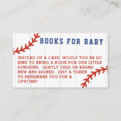 野球の赤ちゃんシャワーのリクエスト集 エンクロージャーカード (正面)