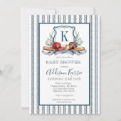 野球の赤ちゃんシャワーの招待状 招待状 (正面)