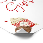 野球の赤ちゃんシャワーの本とプレゼント ポスター (角)