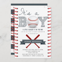 野球の赤ちゃんシャワー男の子