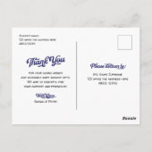 野球の赤ちゃん感謝していシャワー葉書 ポストカード (裏面)