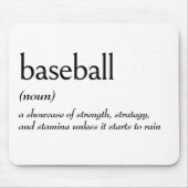 野球の辞書定義 マウスパッド (正面)