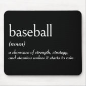 野球の辞書定義 マウスパッド (正面)