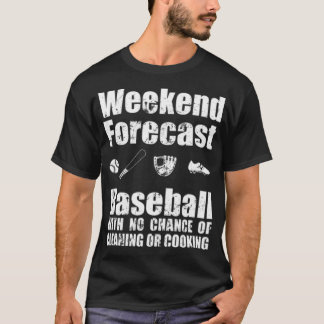 野球の週末の予報No Chance Of Baseball Tシャツ