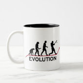 野球の進化のマグ ツートーンマグカップ (左)