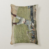 野球の選手が2塁で放たれる アクセントクッション (正面(垂直))