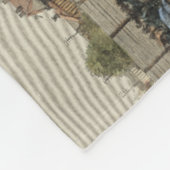 野球の選手が2塁で放たれる フリースブランケット (角)