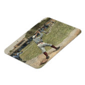 野球の選手が2塁で放たれる マグネット (左側)